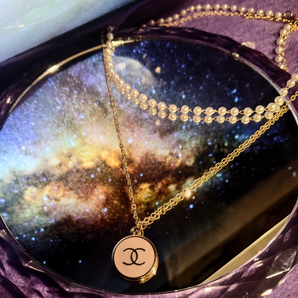 Reworked 100% Authentic Chanel zipper necklace
